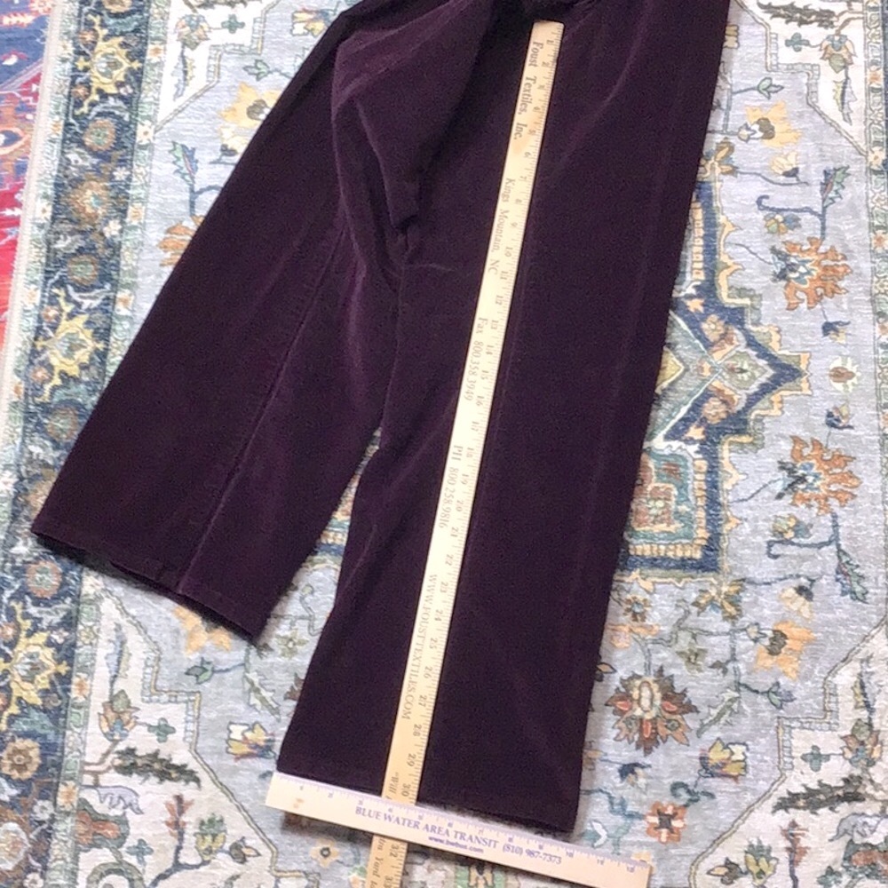 VTG L.A. Blues Purple Corduroy Wide Straight Leg 5 Pocket Jeans Sz.16 - Picture 10 of 12